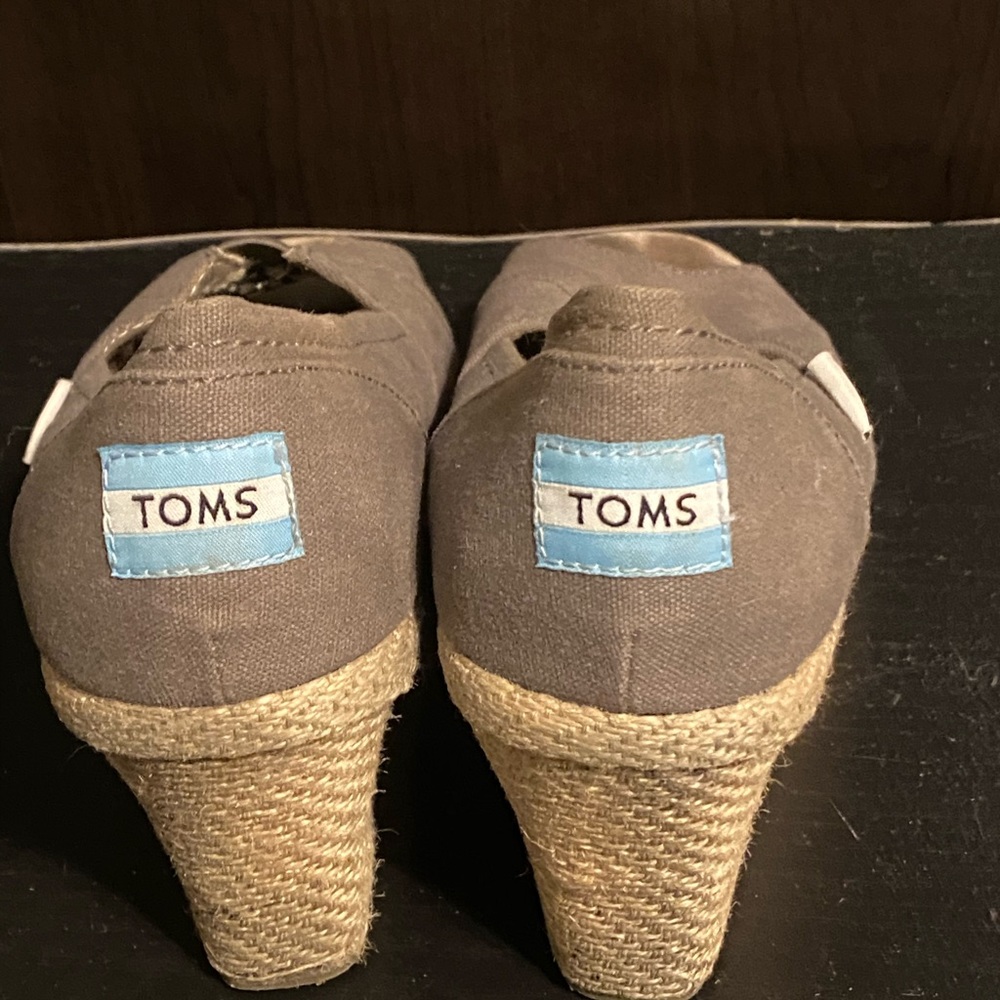 Grey Toms wedges